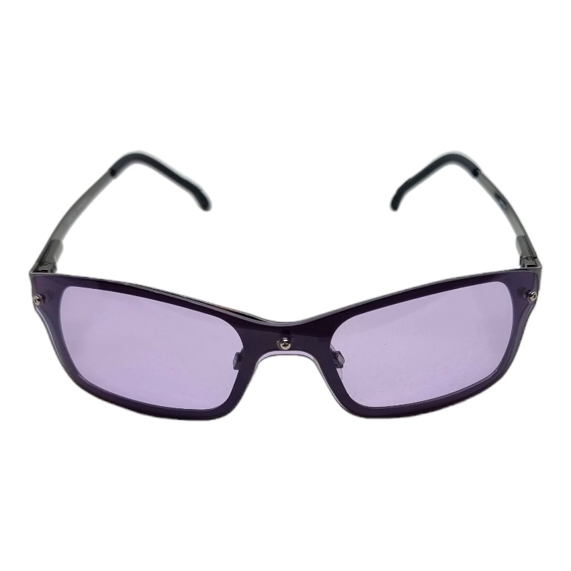 Locs Y2K Solbriller Med Lilla Glas Og Mørkt Metal Stel | Vienna