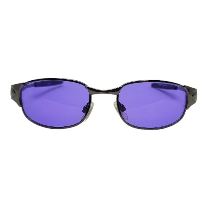 Locs Y2K Solbriller Med Lilla Glas Og Mørkt Metal Stel | Geneva