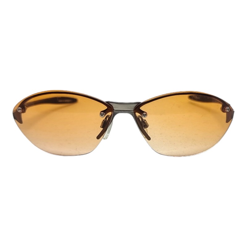 Locs Y2K Solbriller Med Orange Glas Og Mørkt Metal Stel | Basel