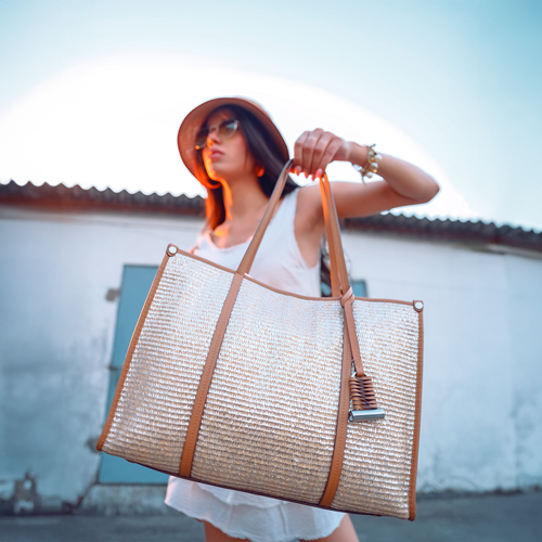 Lodis Ana Raffia Tote