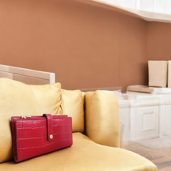 Lodis Caroline Large Flap ID Wallet (Croco)