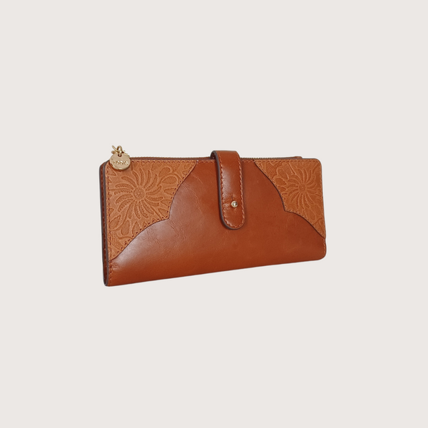 Lodis Floral Tooled Slim Wallet