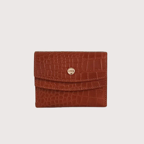Lodis Kate Double-Flap Wallet (Croco)