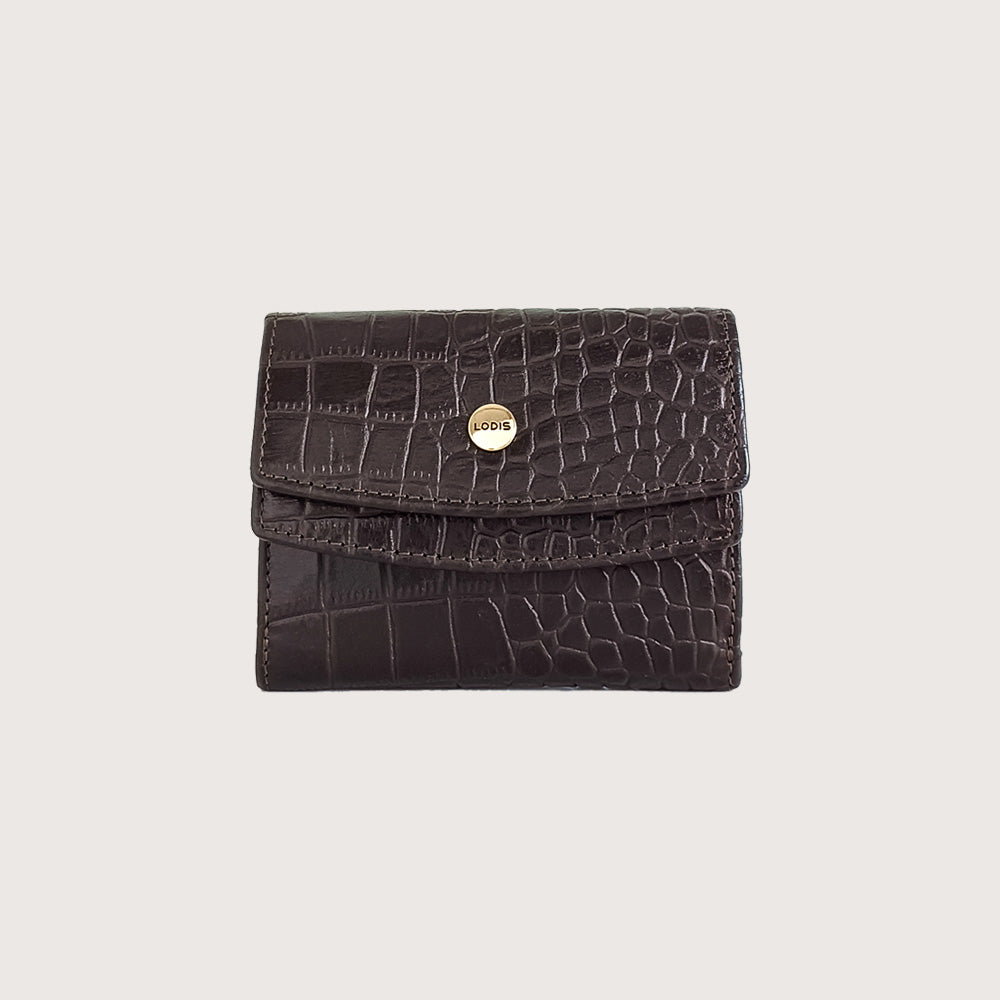 lodis Kate Double-Flap Wallet (Croco)