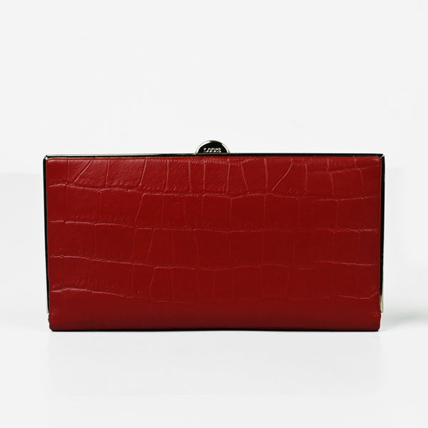 Lodis Quinn Clutch Framed Wallet (Croco)