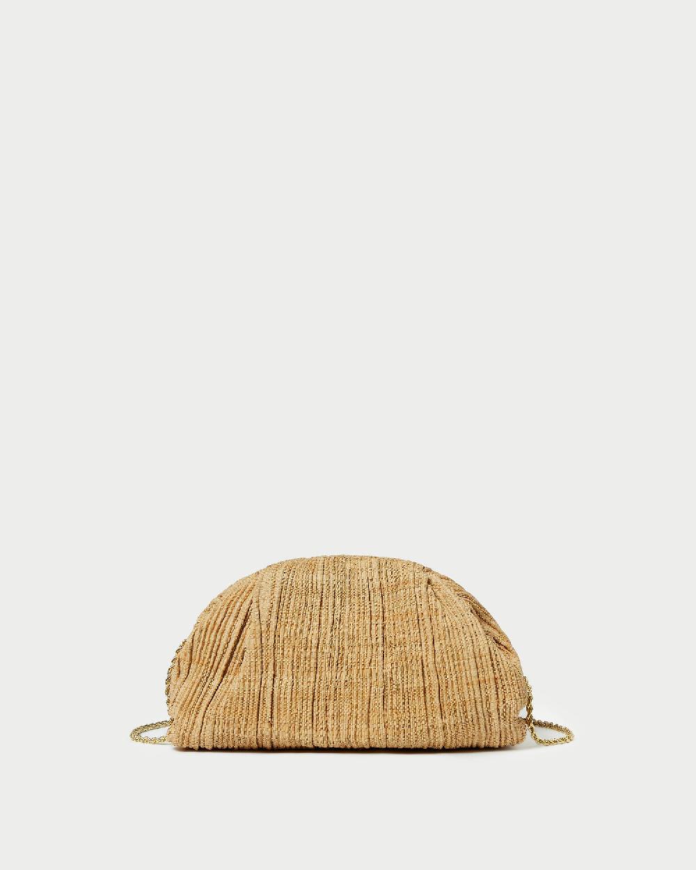loeffler randall Bailey Natural Pleated Dome Clutch