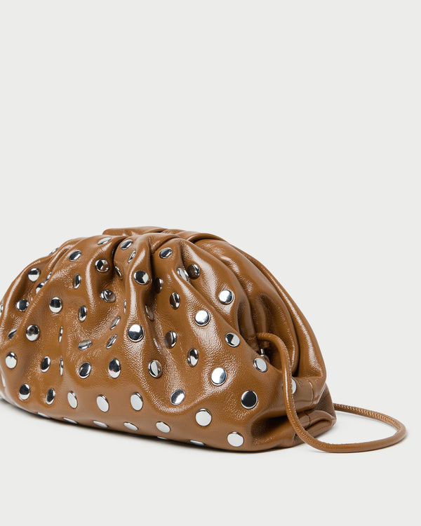 Loeffler Randall Bailey Safari/Silver Leather Dome Clutch