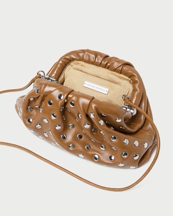Loeffler Randall Bailey Safari/Silver Leather Dome Clutch