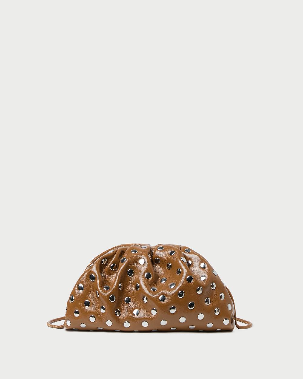 loeffler randall Bailey Safari/Silver Leather Dome Clutch