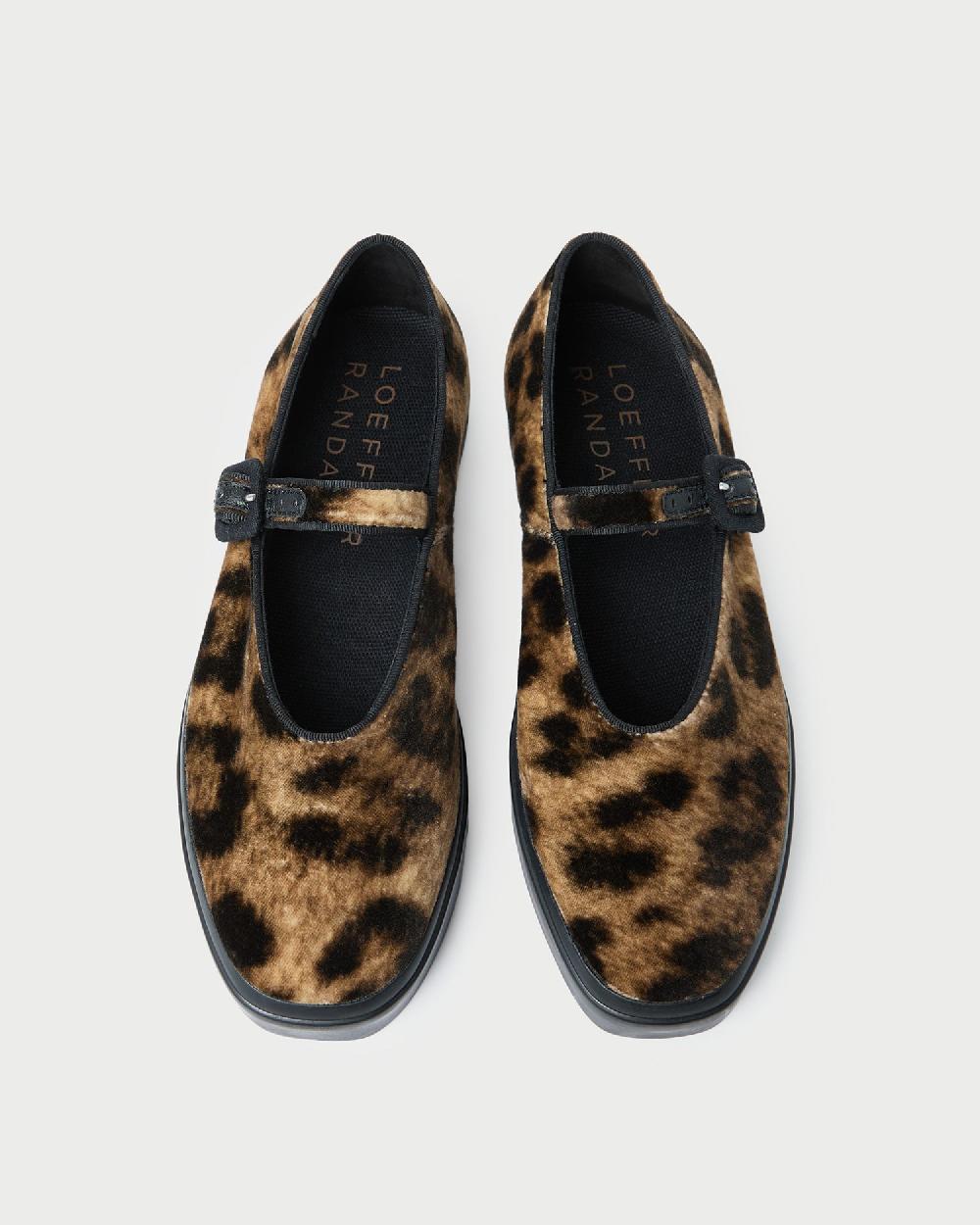 loeffler randall Cooper Leopard Velvet Mary Jane Sneaker