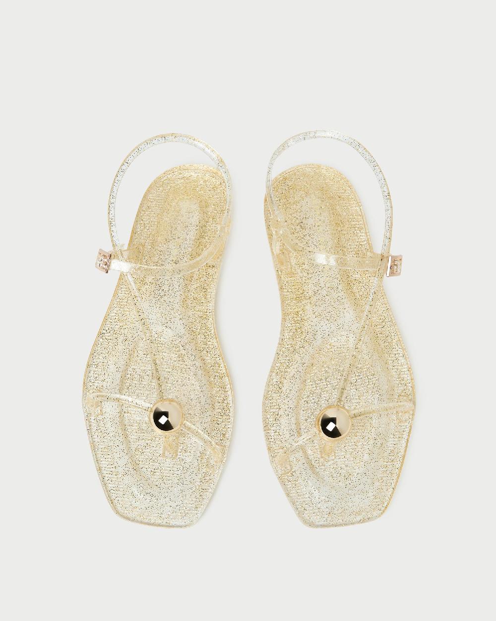 loeffler randall Dana Champagne Strappy Jelly Sandal