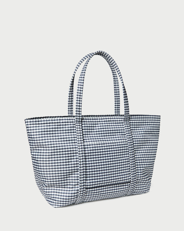 Loeffler Randall Dina Black/White Gingham Travel Tote