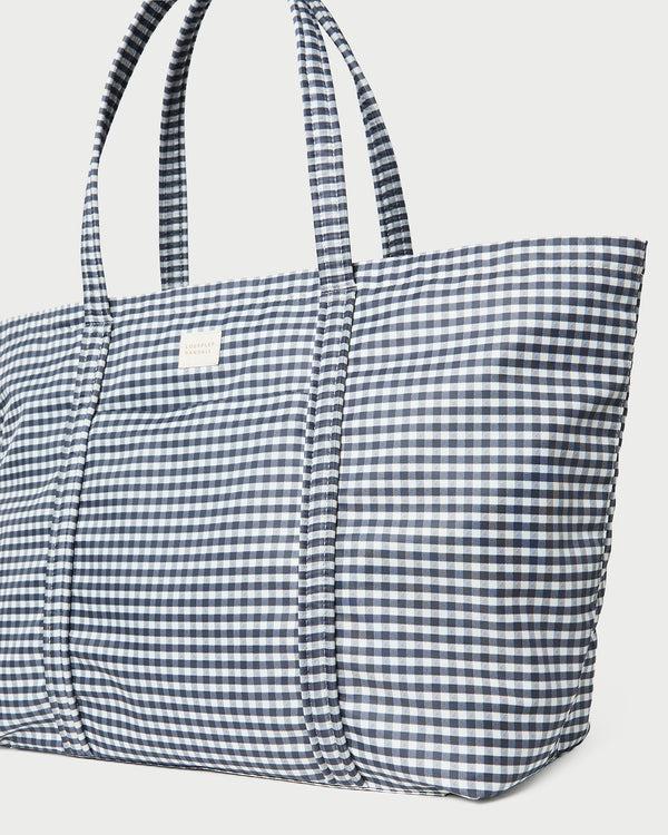 Loeffler Randall Dina Black/White Gingham Travel Tote