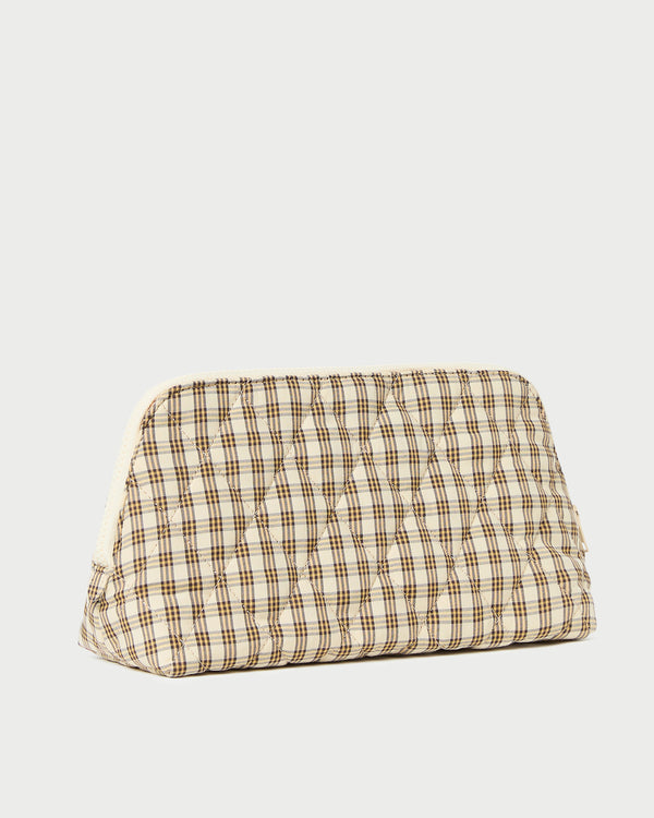 Loeffler Randall Frances Butter Plaid Cosmetic Pouch