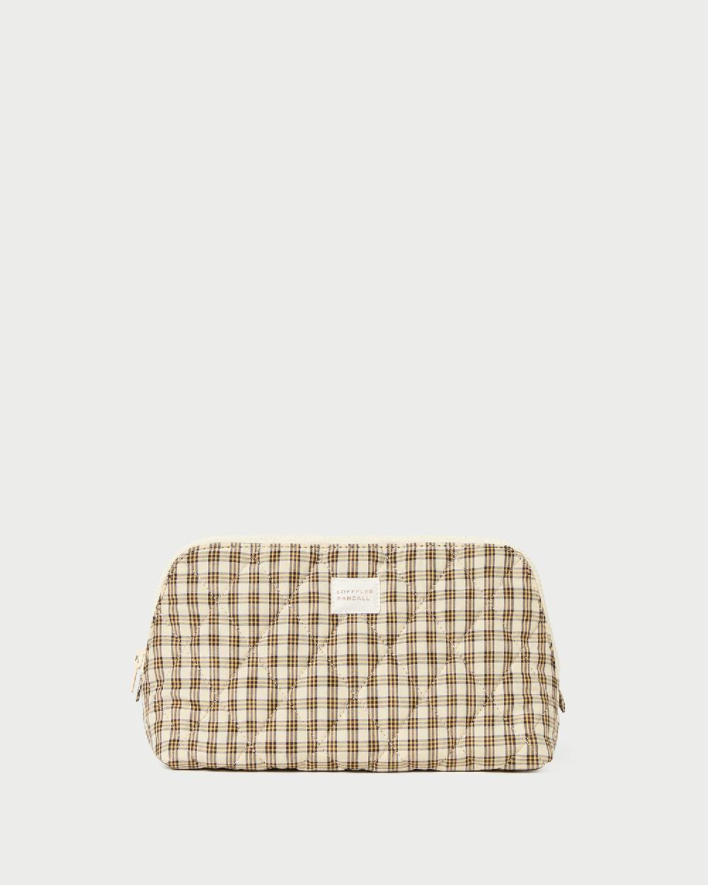 loeffler randall Frances Butter Plaid Cosmetic Pouch