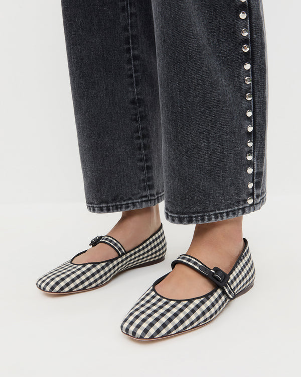 Loeffler Randall Ginger Black/White Gingham Mary Jane