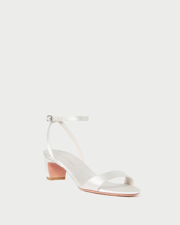Loeffler Randall Alice Cream Satin Sandal