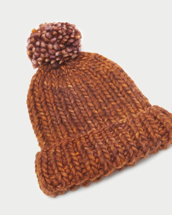Loeffler Randall Ava Sienna Knit Pompom Hat