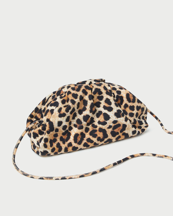 Loeffler Randall Bailey Leopard Jersey Dome Clutch
