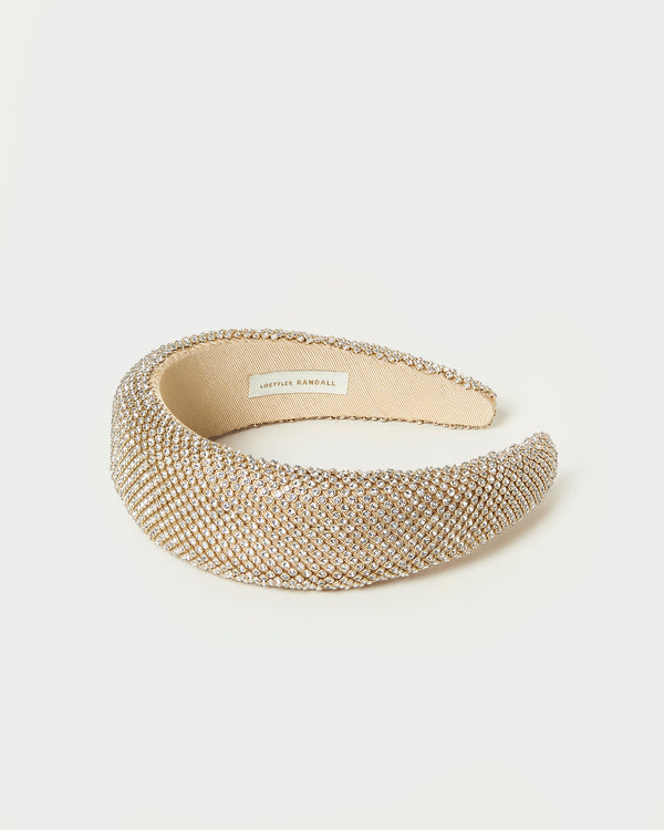 Loeffler Randall Bellamy Gold Diamanté Headband