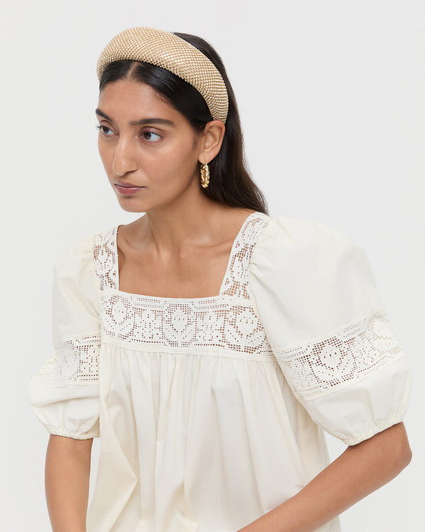 Loeffler Randall Bellamy Gold Diamanté Headband