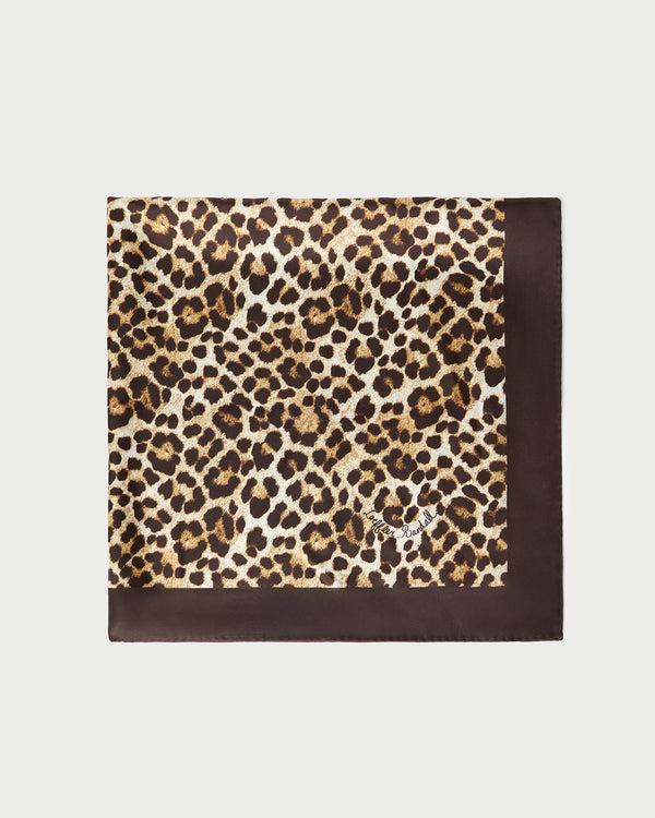 Loeffler Randall Beverly Leopard Silk Scarf