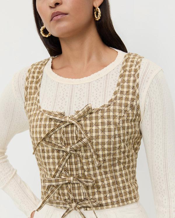 Loeffler Randall Callista Tie−Front Vest