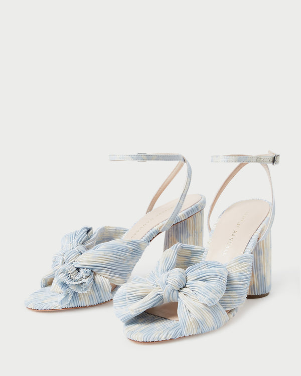 Loeffler Randall Camellia Blue Floral Bow Heel