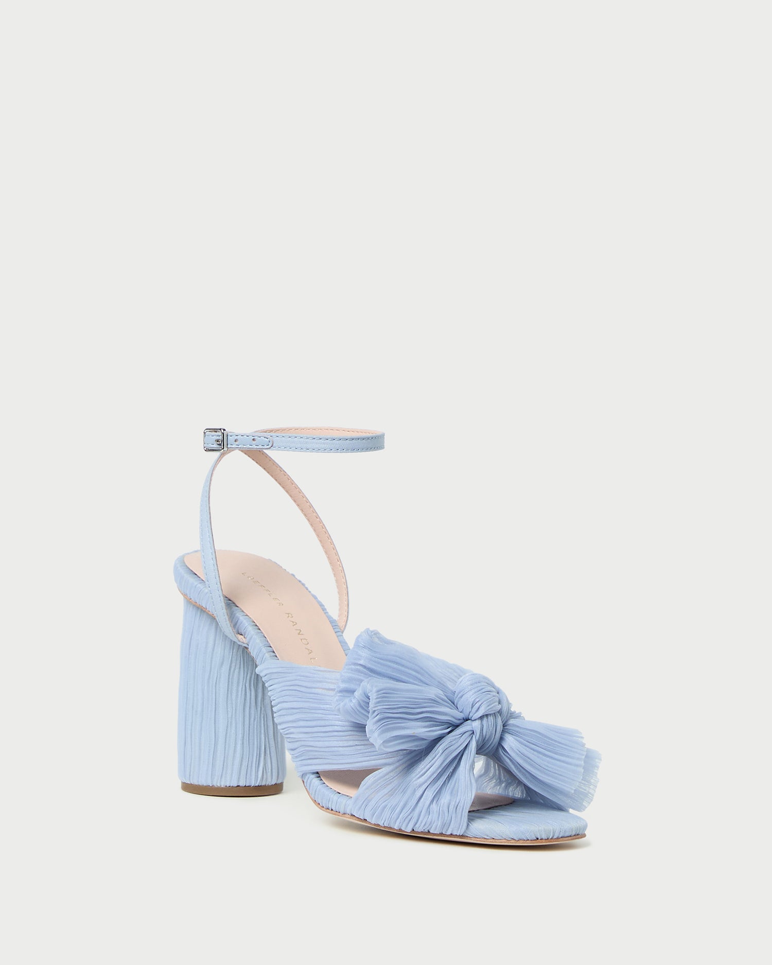 loeffler randall Camellia Blue Pleated Bow Heel