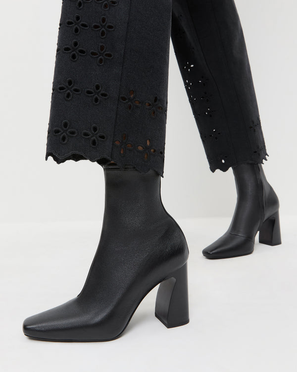 Loeffler Randall Chloe Black Leather Ankle Boot
