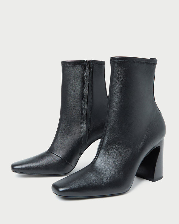 Loeffler Randall Chloe Black Leather Ankle Boot