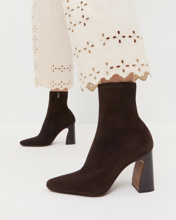 Loeffler Randall Chloe Brown Suede Ankle Boot