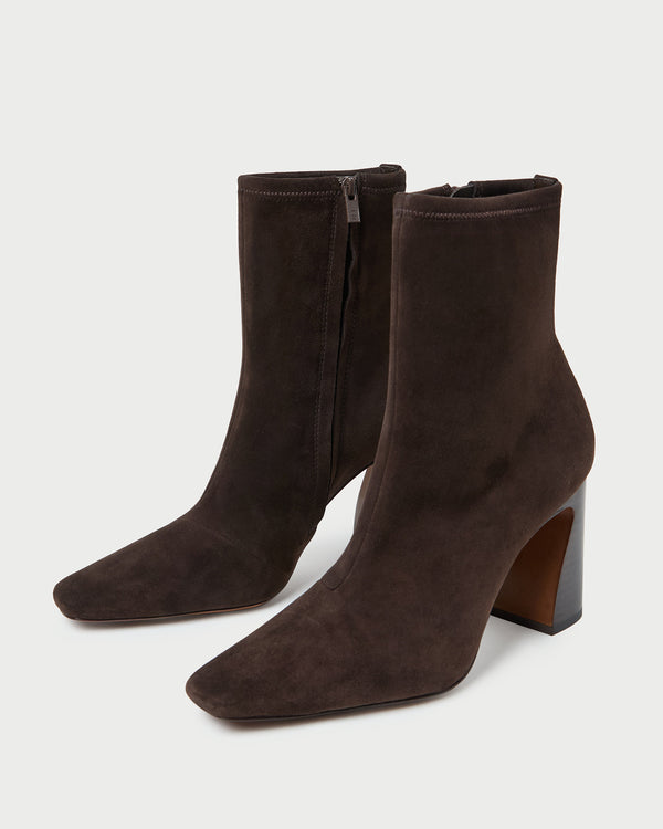 Loeffler Randall Chloe Brown Suede Ankle Boot