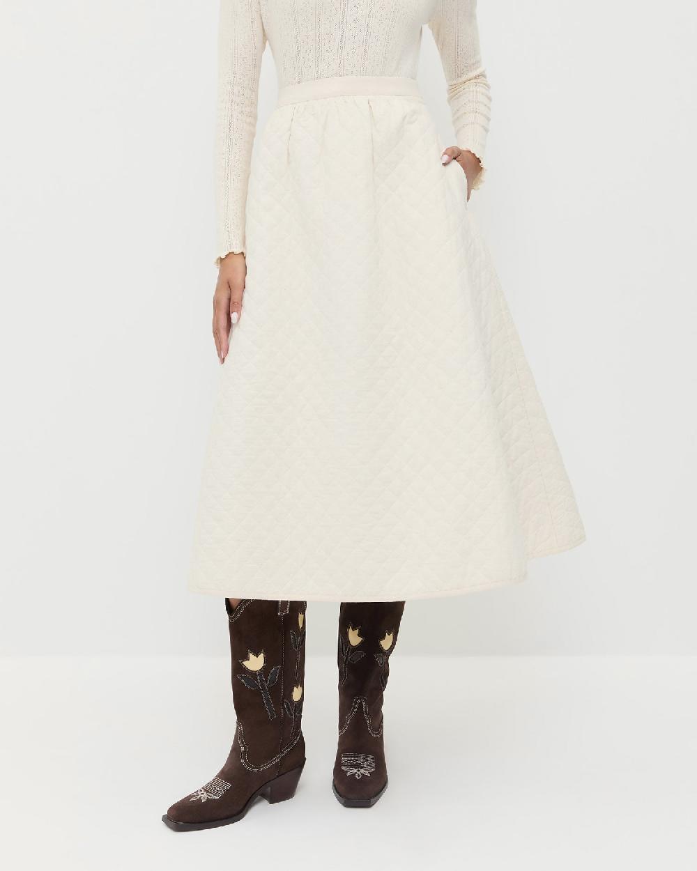 loeffler randall Clara Quilted Skirt