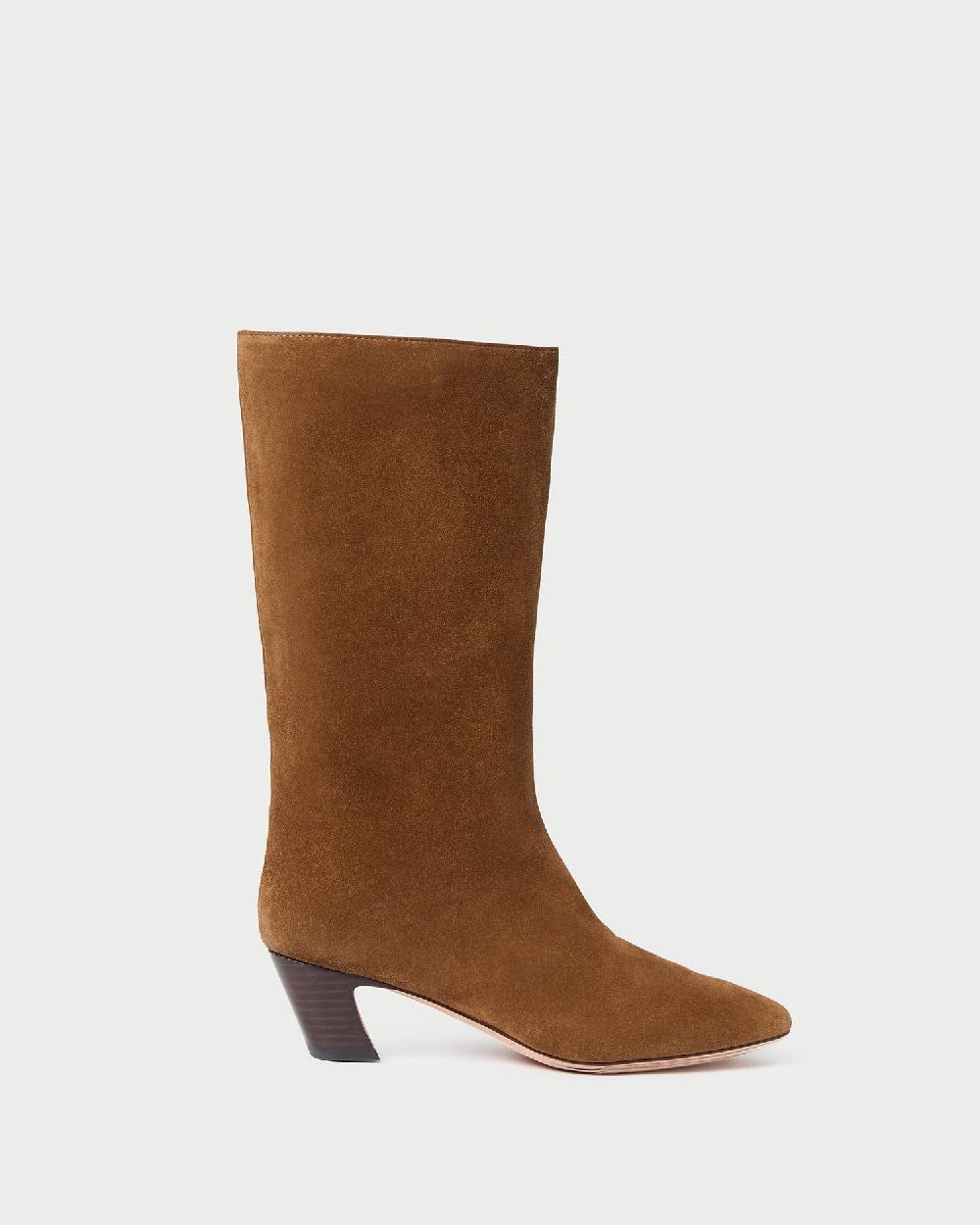 loeffler randall Cleo Cacao Suede Mid−Calf Boot