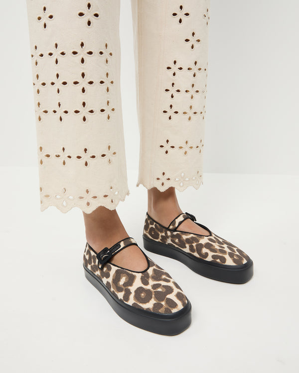 Loeffler Randall Cooper Leopard Mary Jane Sneaker