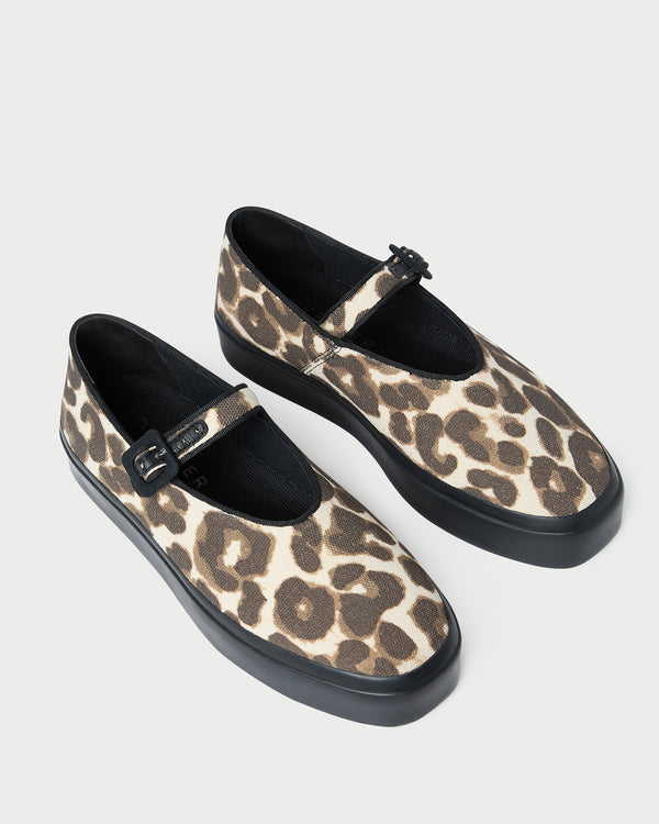 Loeffler Randall Cooper Leopard Mary Jane Sneaker