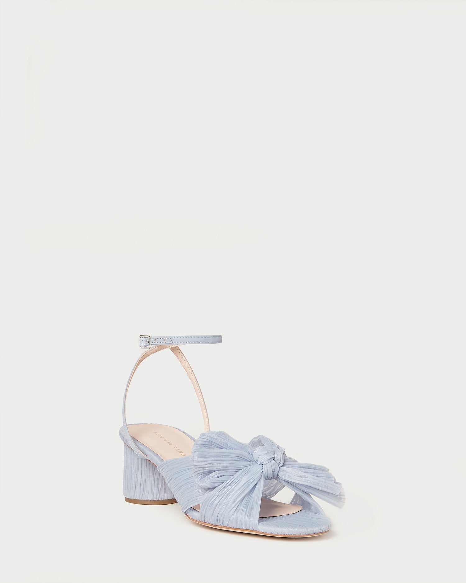 loeffler randall Dahlia Blue Pleated Bow Heel