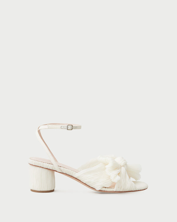 Loeffler Randall Dahlia Pearl Pleated Bow Heel