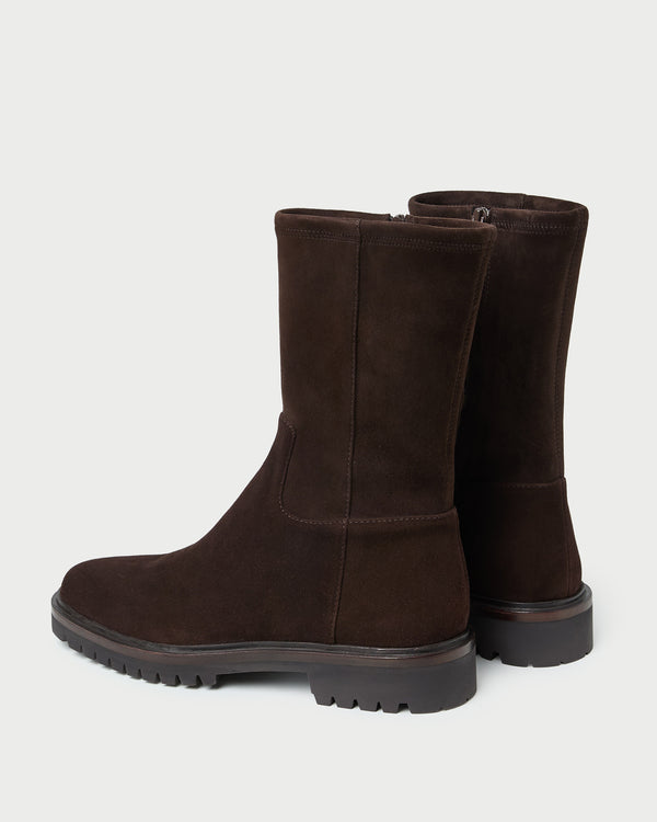 Loeffler Randall Danny Brown Suede Lug Boot