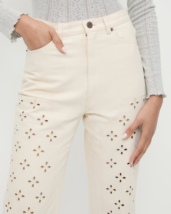 Loeffler Randall Demi Embroidered Pant