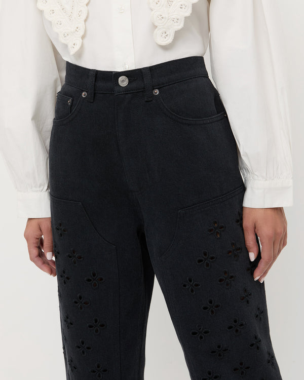 Loeffler Randall Demi Embroidered Pant