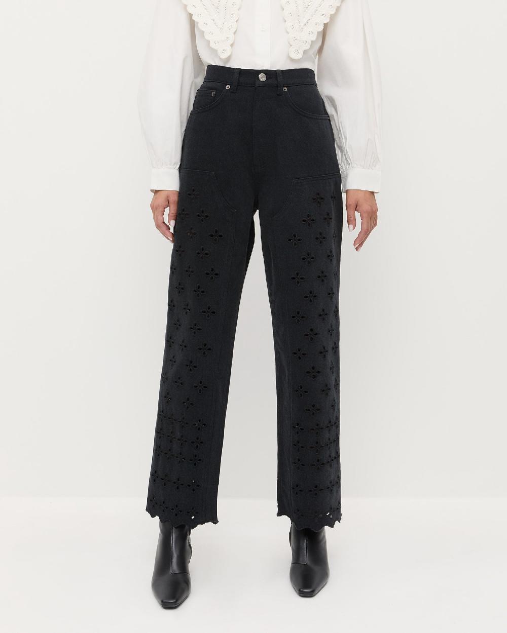 loeffler randall Demi Embroidered Pant