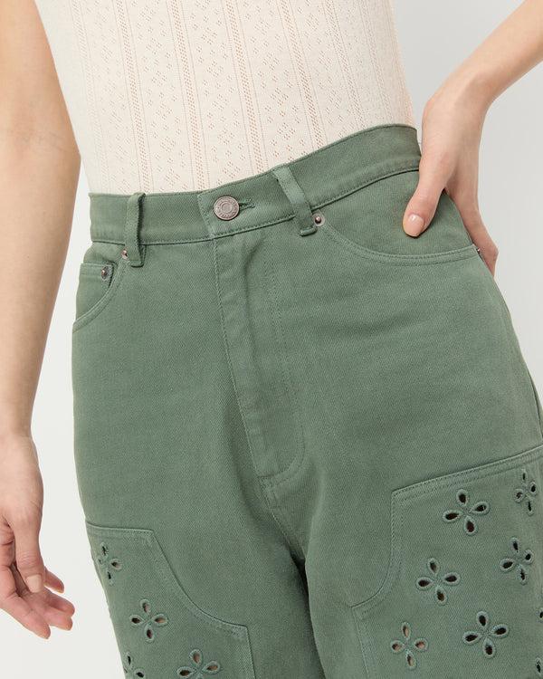 Loeffler Randall Demi Embroidered Pant