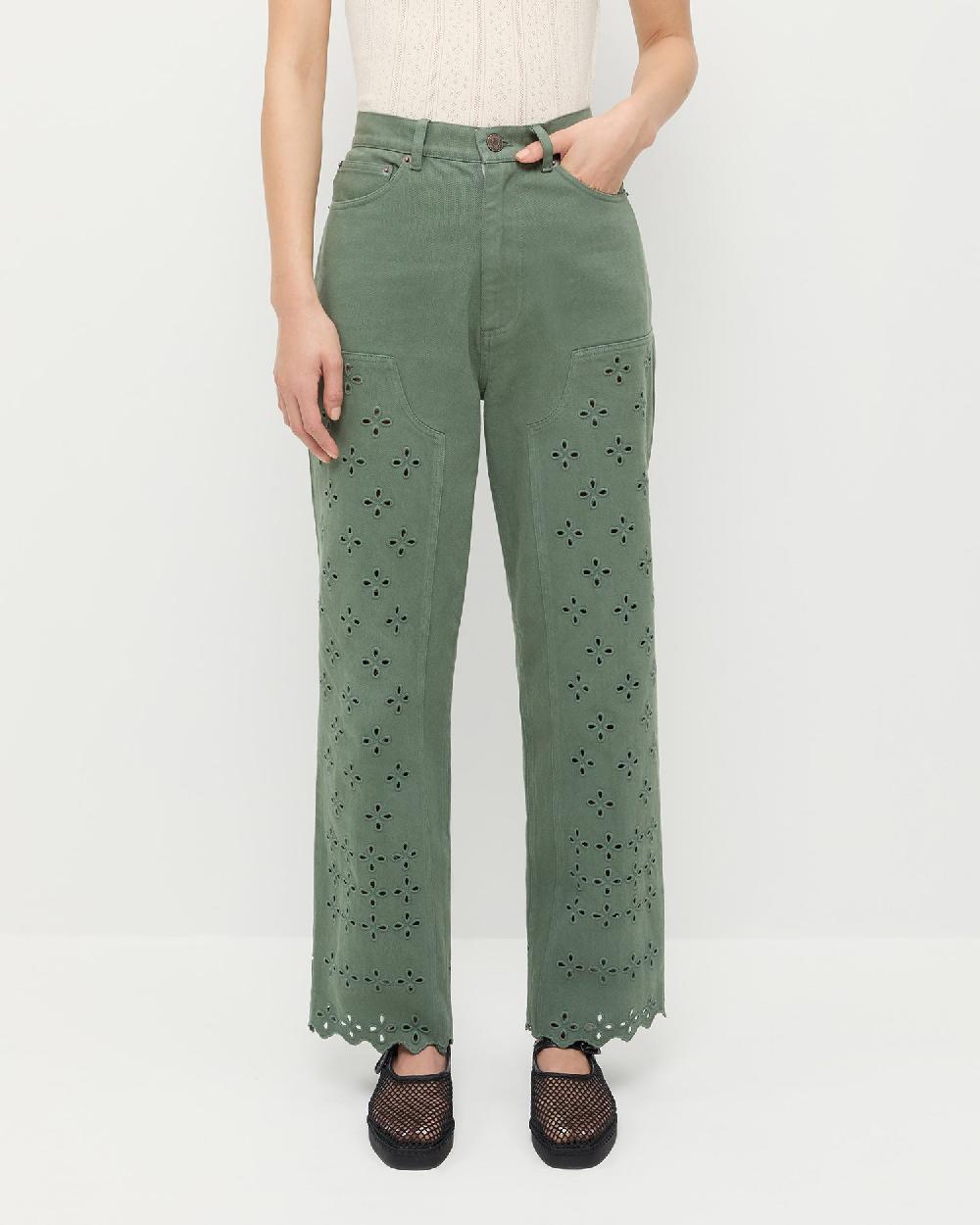 loeffler randall Demi Embroidered Pant
