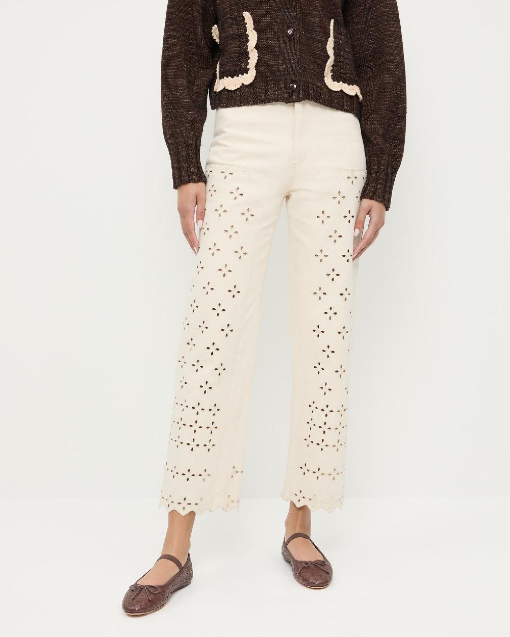 loeffler randall Demi Embroidered Pant