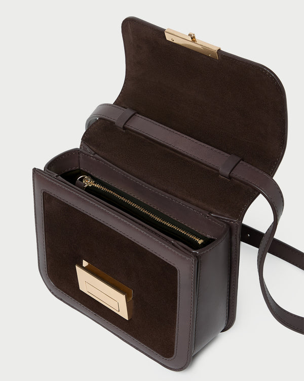 Loeffler Randall Desi Brown Suede Crossbody