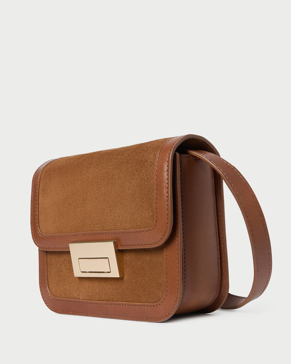 Loeffler Randall Desi Cacao Suede Crossbody