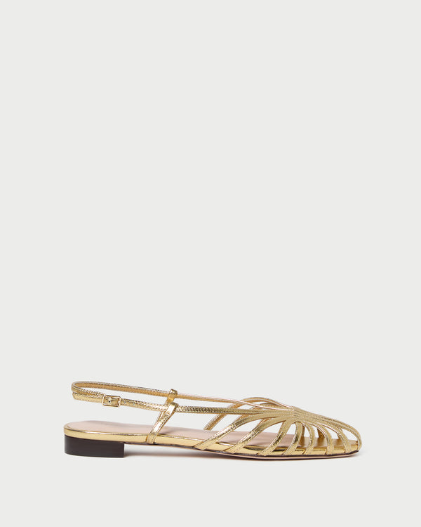 Loeffler Randall Devon Gold Slingback Sandal