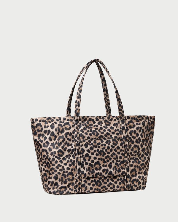Loeffler Randall Dina Brown/Leopard Travel Tote